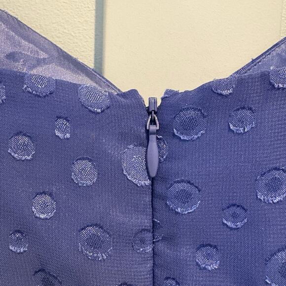 NWT Fairy Babydoll Dress Juniors Large Blue Chiffon Sheer Overlay Whimsy Y2K - Picture 10 of 15